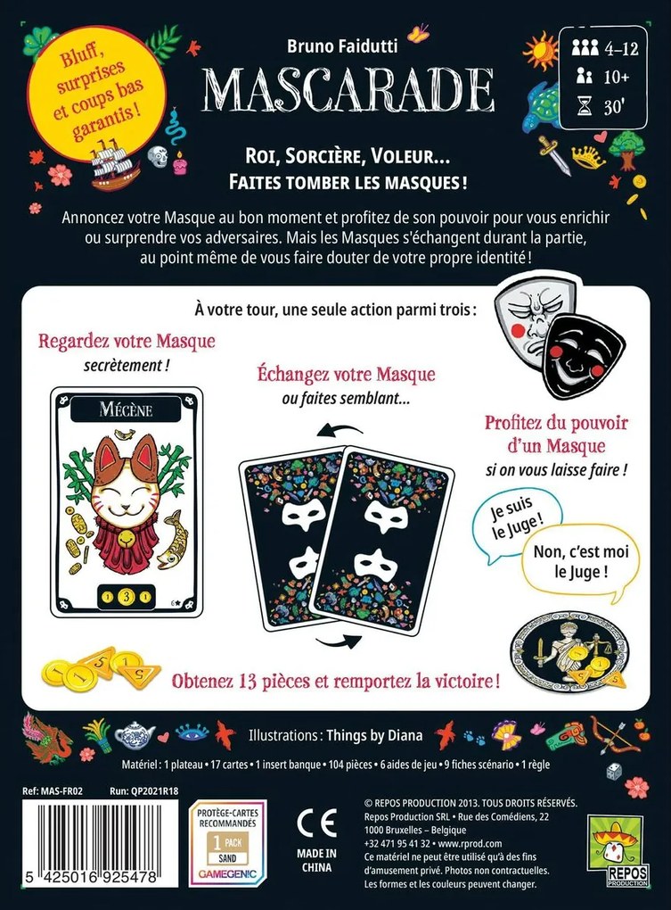 Επιτραπέζιο Παιχνίδι Asmodee Mascarade