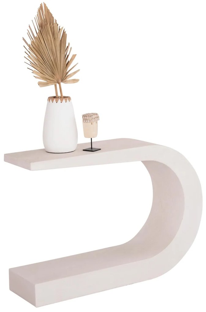 ΚΟΝΣΟΛΑ ΣΕΙΡΑ SANTORINI MDF ΣΕ ΥΠΟΛΕΥΚΟ ΧΡΩΜΑ 110x30x70Υεκ.