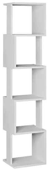 Βιβλιοθήκη Piri Megapap χρώμα λευκό 35x30x161εκ.