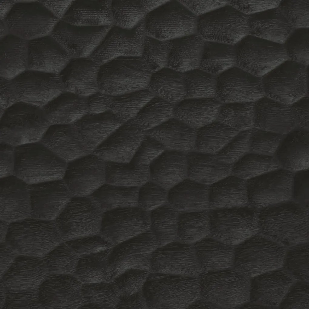 Τραπεζάκι Σαλονιού Μαύρο 80 x 50 x 40 εκ. από Μασίφ Ξύλο Μάνγκο - Μαύρο