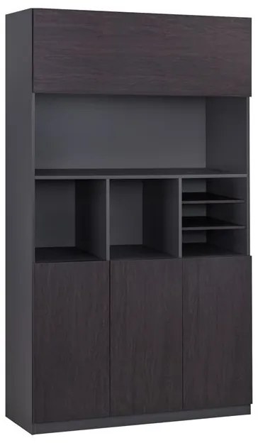 ΒΙΒΛΙΟΘΗΚΗ ΓΡΑΦΕΙΟΥ ΕΠΑΓΓΕΛΜΑΤΙΚΗ ROSEWOOD HM2088 120Χ40Χ200Υ εκ.
