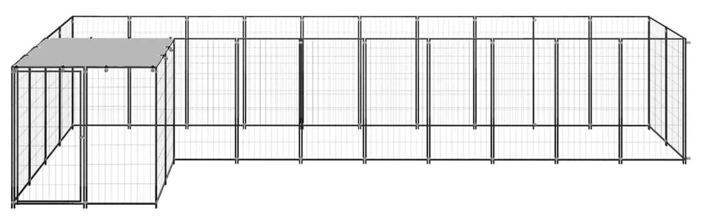 Σπιτάκι Σκύλου Μαύρο 7,26 μ² Ατσάλινο   - Μαύρο