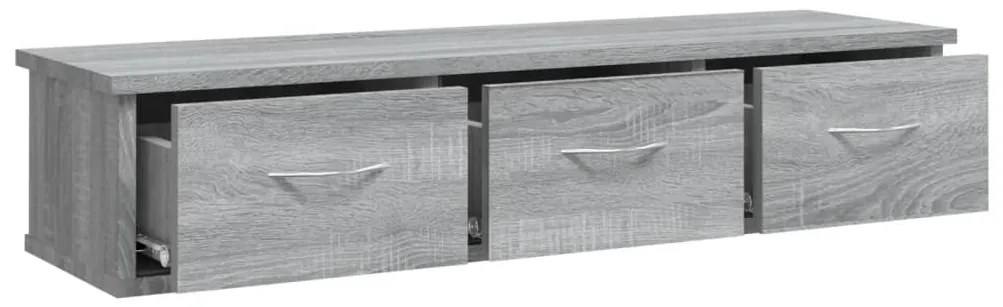 vidaXL Ντουλάπι Τοίχου Γκρι Sonoma 88x26x18,5 εκ. Επεξεργασμένο Ξύλο