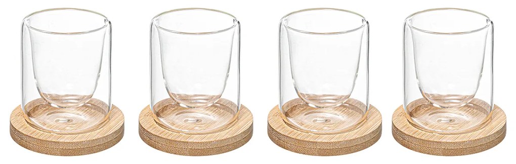 Φλυτζάνια Espresso 80ml + Σουβέρ (Σετ 8τμχ) S-D Clea 176954