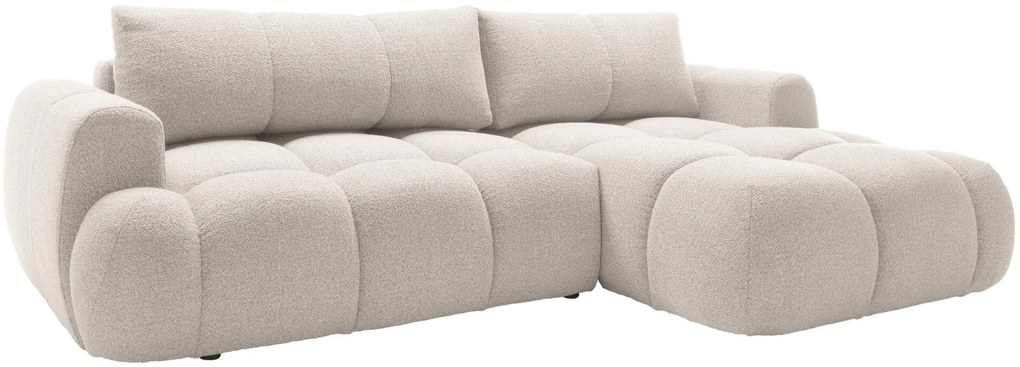 Γωνιακός καναπές Mitto-Krem-Δεξιά - 270.00Χ173.00Χ85.00cm