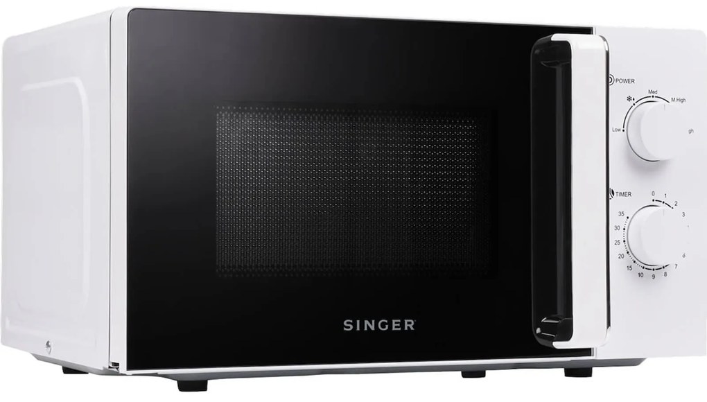 Φούρνος μικροκυμάτων Singer MW20C με χωρητικότητα 20L και ισχύ μικροκυμάτων 700W - White