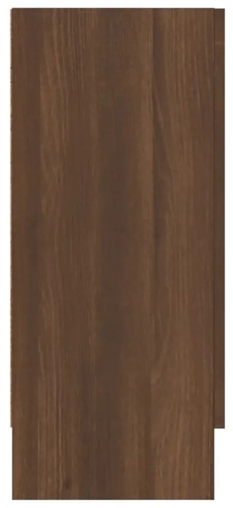 vidaXL Βιτρίνα Καφέ Δρυς 120x30,5x70 εκ. από Επεξεργασμένο Ξύλο