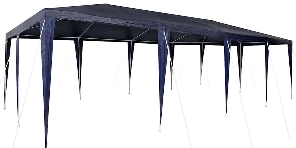 vidaXL Σκηνή Πάρτυ Μπλε, Λευκό 800 x 400 x 266 εκ Πολυεστέρας, Χάλυβας