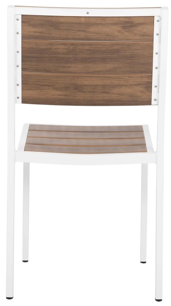 Καρέκλα SAGA C6063.01 Αλουμινίου Λευκή με Polywood 46x52x86Υεκ. 46x52x86 εκ.