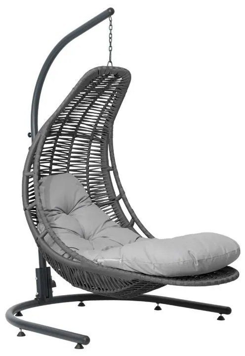 Κούνια κήπου - Φωλιά ALOK Rope Fylliana Μεταλλική Γκρί 121x140x200 εκ. 121x140x200 εκ.