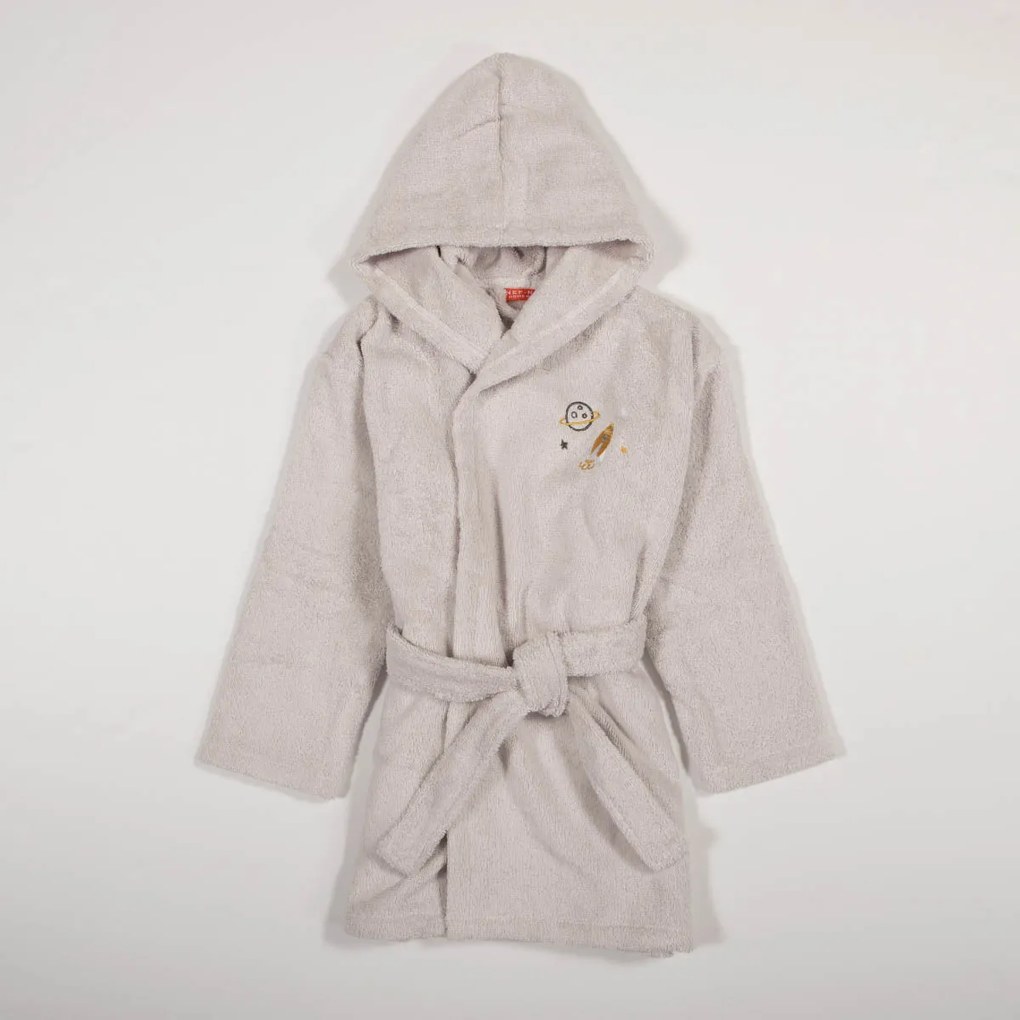 Βρεφικό Μπουρνούζι Nef-Nef Homeware Baby My Universe Γκρι Νο02