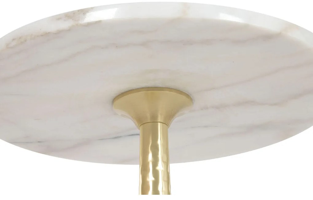 Βοηθητικό Τραπέζι Home ESPRIT Λευκό Χρυσό 41 x 41 x 53 cm