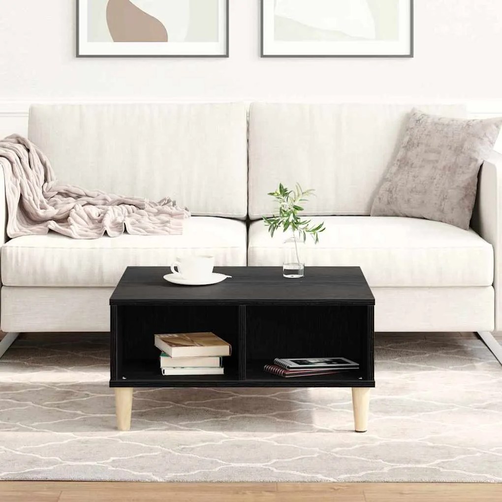 vidaXL Τραπεζάκι σαλονιού Μαύρη δρυς 60 x 60 x 30 cm