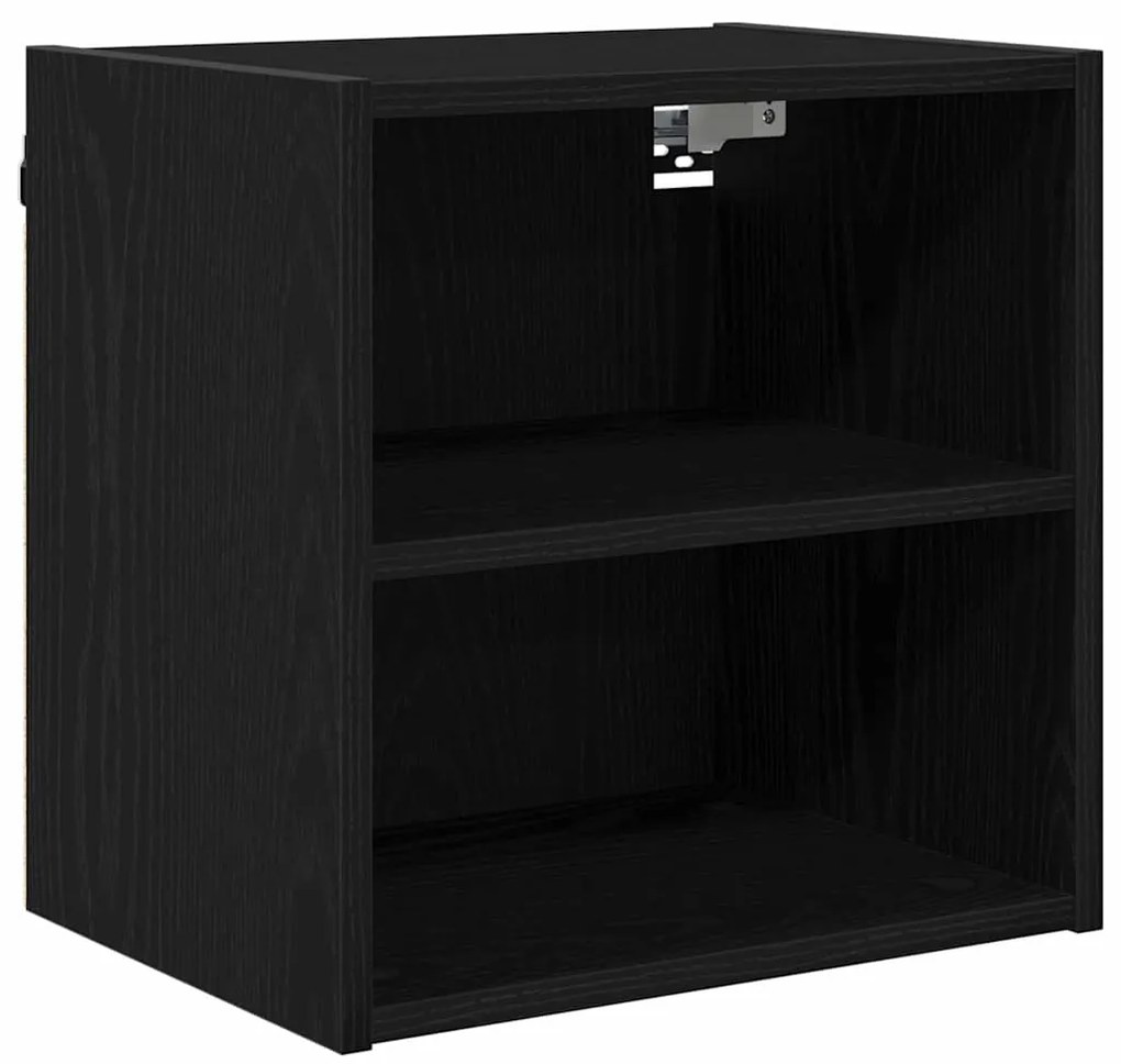 vidaXL Κρεμαστό ντουλάπι με αποθήκευση Μαύρη Οξυά 40 x 29,5 x 40 εκ.