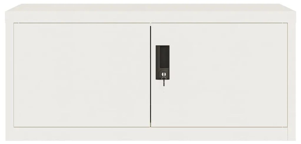 vidaXL Αρχειοθήκη Λευκή 90 x 40 x 180 εκ. Ατσάλινη