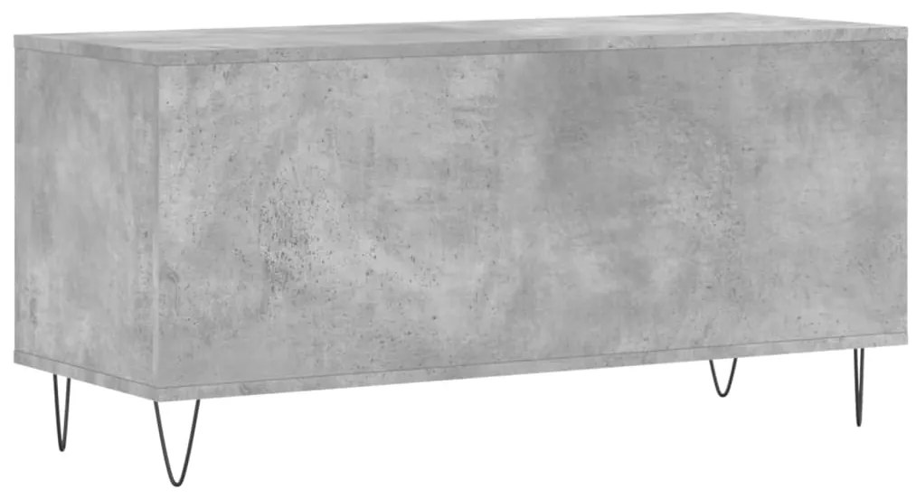 vidaXL Έπιπλο Δίσκων Γκρι Σκυροδέματος 100x38x48 εκ Επεξεργασμένο Ξύλο