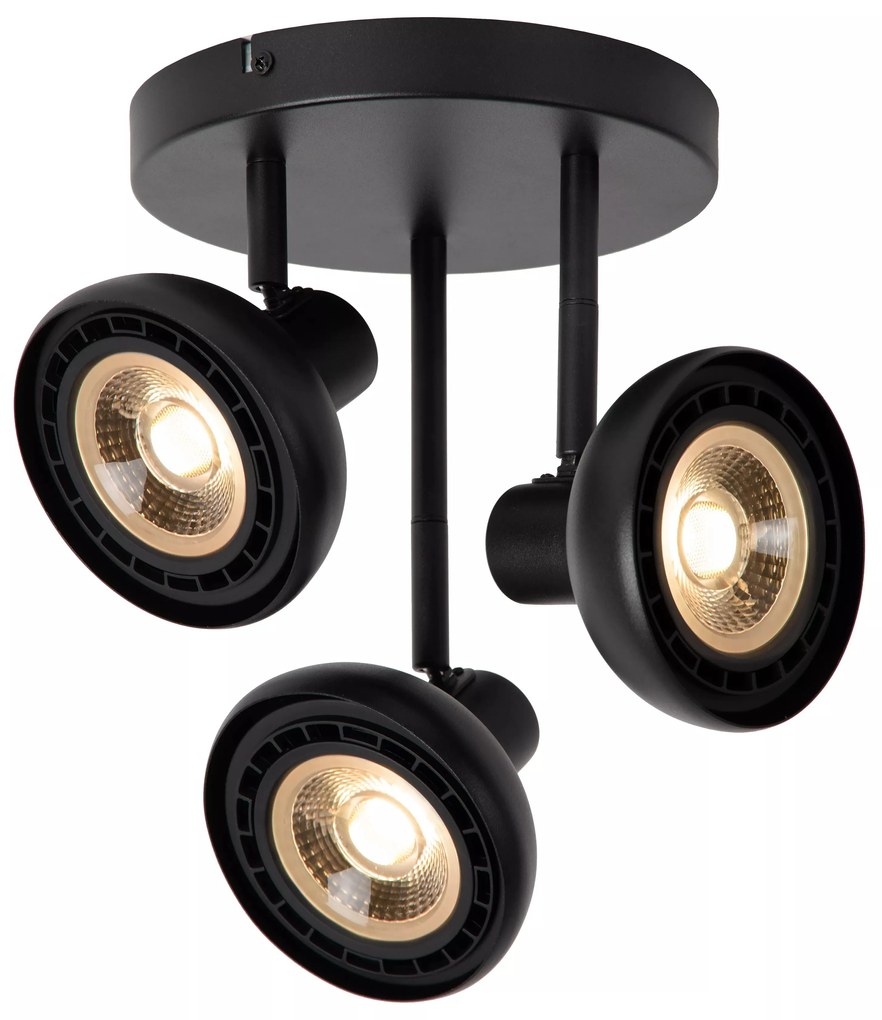 Φωτιστικό Οροφής Lucide 30997-13-30 SENSAS Μαύρο Ματ (Black Mat)