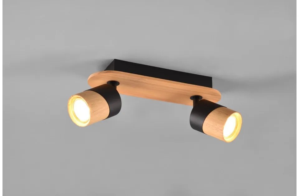 Φωτιστικό Οροφής 2xGU10 10W IP20 Aruni 801100232 Trio Lighting-801100232-Καφέ 801100232