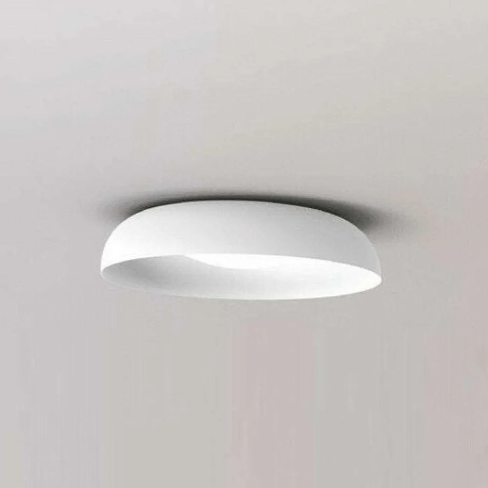 Φωτιστικό Οροφής-Πλαφονιέρα Aloha/PL45 4080 Φ42x13cm 24W White Sikrea Metal, Glass