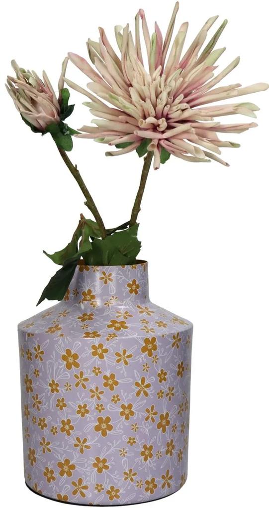 Βάζο Λουλούδια Πολύχρωμο Μέταλλο 16.5x16.5x21cm