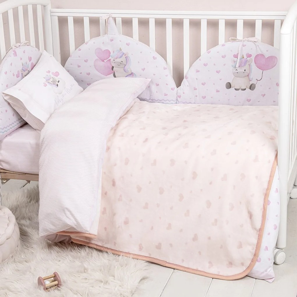 Κουβέρτα Βελουτέ Αγκαλιάς (80x110) Nima Baby Luni Uni