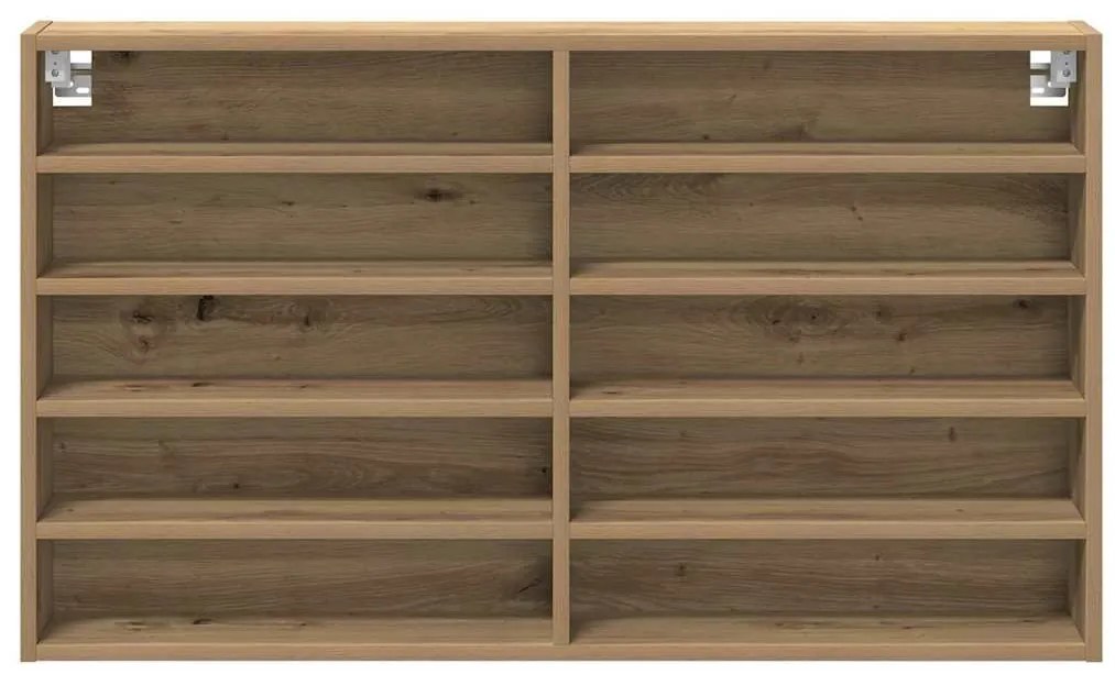 vidaXL Βιτρίνα artisan δρυς 100 x 15 x 58 cm Επεξεργασμένο ξύλο