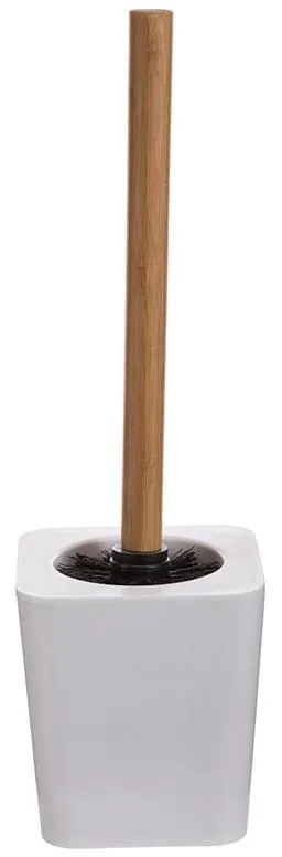 Βούρτσα μπάνιου pigal Nature ps χρώμα λευκό-φυσικό 11.6x11.6x38 εκ.