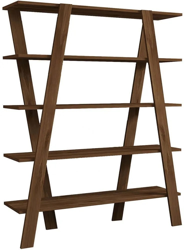 Βιβλιοθήκη Conde 835PUQ5309 120x25x150cm Walnut