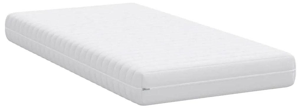 vidaXL Στρώμα Λευκό 90 x 190 cm Τσέπες ελατηρίων