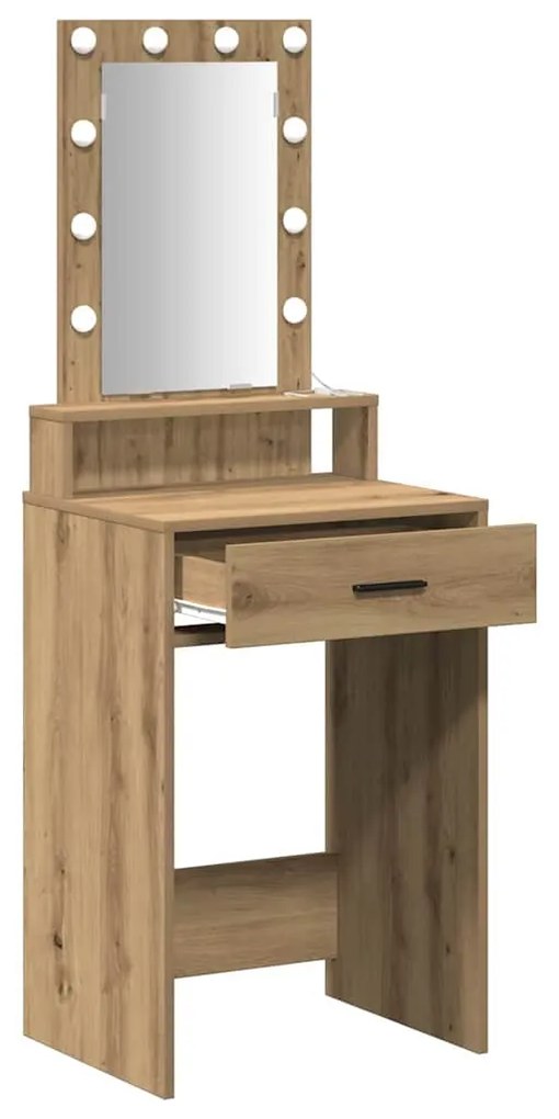 vidaXL Τραπέζι περιποίησης Καφέ 50 x 41 x 140 εκ. Επεξεργασμένο ξύλο