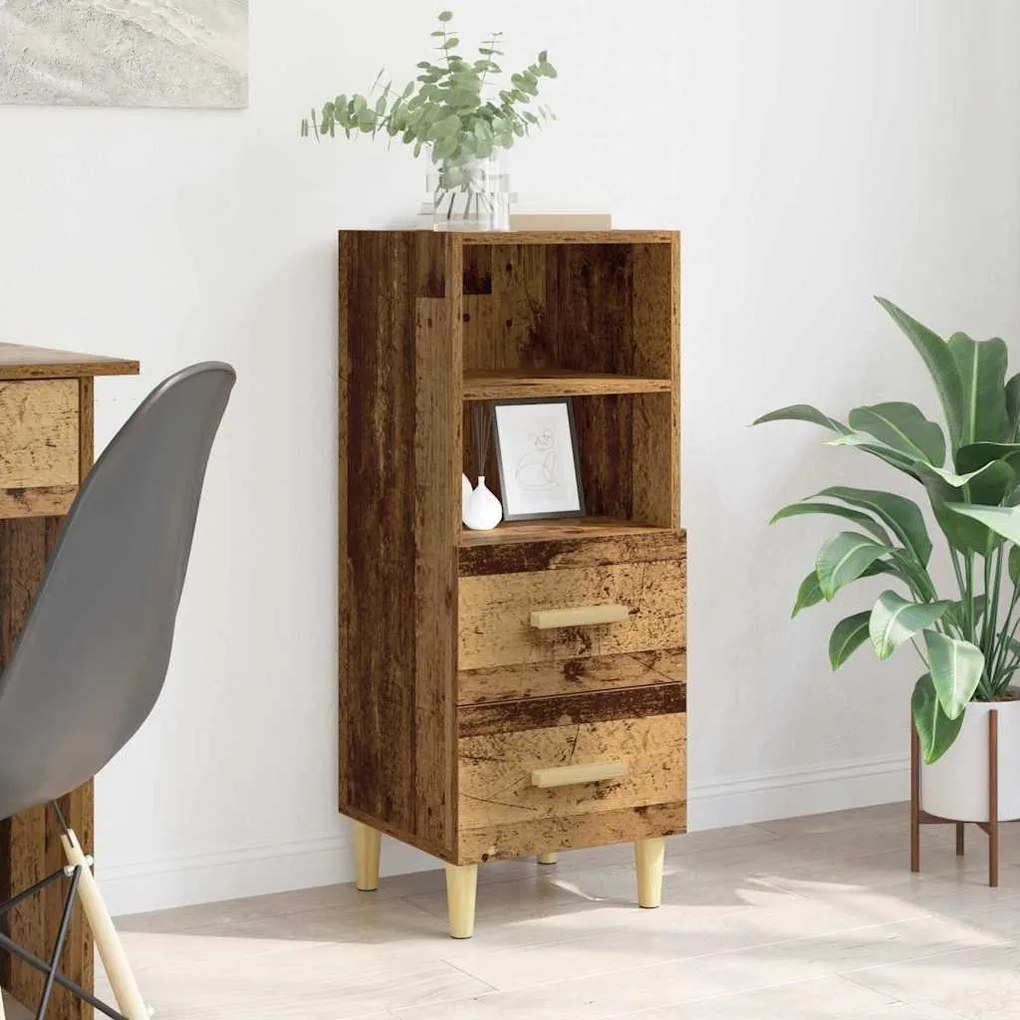 Πλαϊνό γραφείο Παλαιό ξύλο 34 x 34.5 x 90 εκ Επεξεργασμένο ξύλο