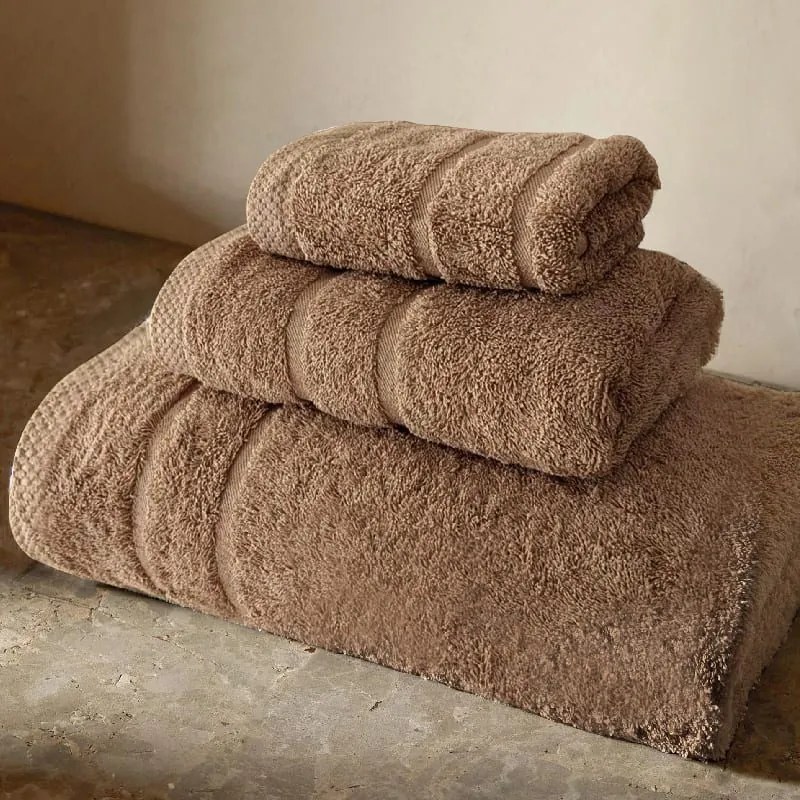 Bonsai Home Σετ Πετσέτες Πενιέ 3τμχ 600gsm Royal Cosy Μπεζ