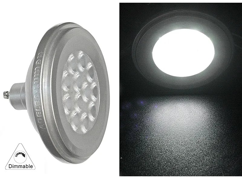 Adeleq Led Λάμπα Αλουμινίου Ar111 Gu10 12W 230V 24° Ντιμαριζόμενη Ψυχρό 13-11101209