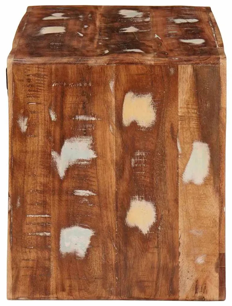 vidaXL Ράφι Κρασιού Καφέ 44 x 30 x 35 εκ. Στερεό Ανακτηθέν Ξύλο