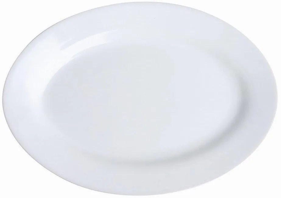 Ραβιέρα Οβάλ 24.5x17.5cm Λευκή HORECA/ACCES. - Oriana Ferelli®