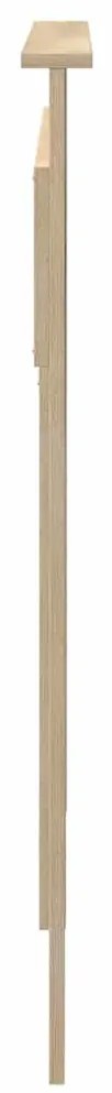 vidaXL Κεφαλάρι με κεφαλάρι Δρύς Sonoma 135 cm Επεξεργασμένο ξύλο