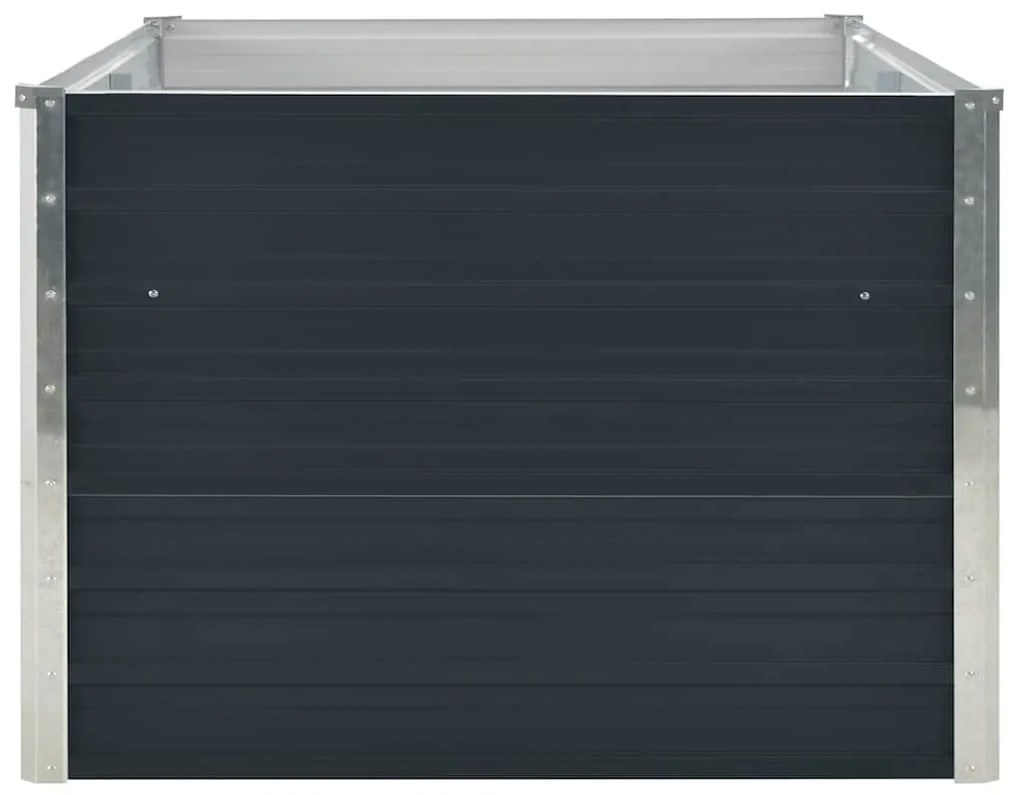 vidaXL Ζαρντινιέρα Ψηλή Ανθρακί 160x80x45 εκ. Γαλβανισμένος Χάλυβας