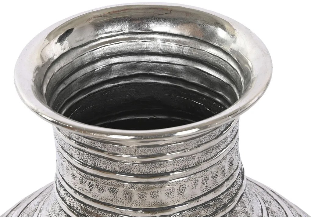Βάζο DKD Home Decor Χρυσό Ασημί Αλουμίνιο Σύγχρονη Παλαιωμένο φινίρισμα 38 x 38 x 50 cm (x2)