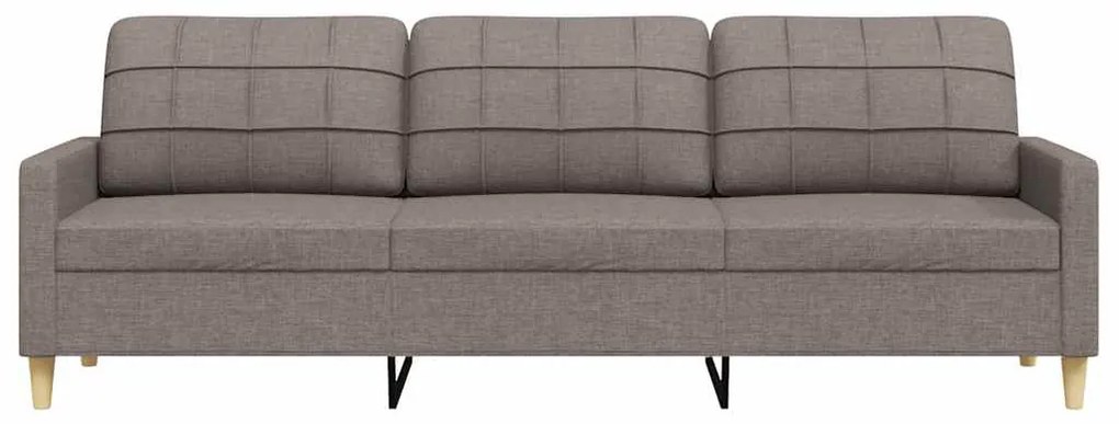 vidaXL Καναπές Τριθέσιος Taupe 180 εκ. Υφασμάτινος
