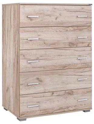 ΣΥΡΤΑΡΙΕΡΑ Fylliana Imperium 5F GREY OAK ΧΡΩΜΑ 90x44x127εκ 887-225-039 - 5 ΤΕΜΑΧΙΑ