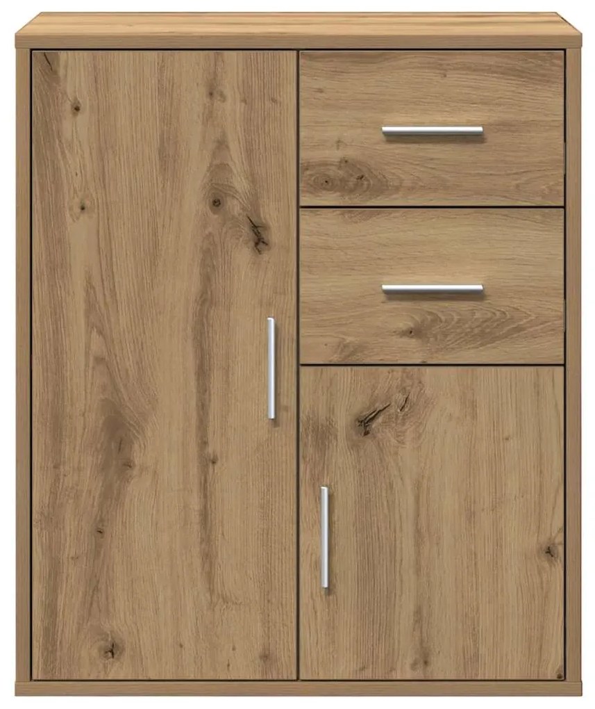 vidaXL Πλαϊνό γραφείο artisan δρυς 60 x 31 x 70 εκ Επεξεργασμένο ξύλο