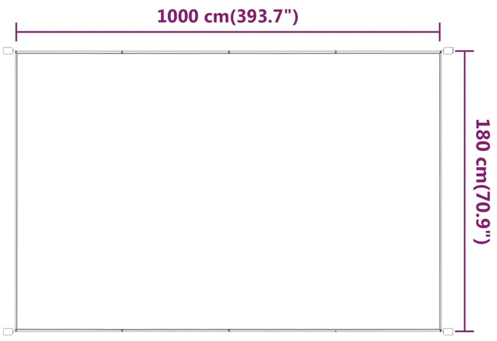 vidaXL Τέντα Κάθετη Ανοιχτό Πράσινο 180 x 1000 εκ. από Ύφασμα Oxford
