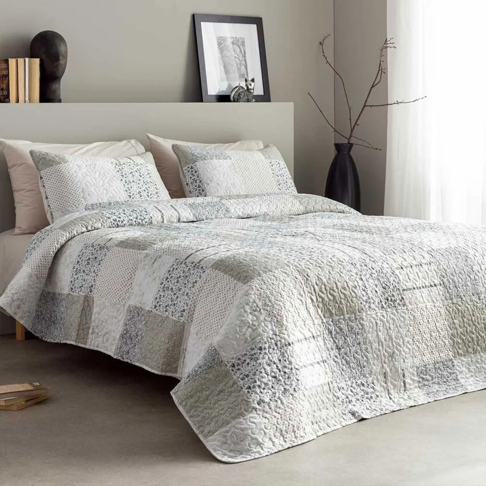 Κουβερλί 4022 Grey-Beige Vesta Home Queen Size 220X230cm Microfiber