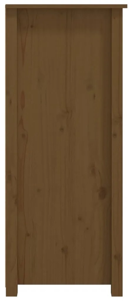 vidaXL Ντουλάπι Καφέ Μελί 83x41,5x100 εκ. από Μασίφ Ξύλο Πεύκου