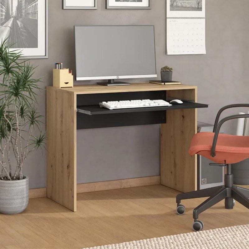 Γραφείο PARIS Artisan Oak - Μαύρο 90x45x74 εκ. 90x45x74 εκ.