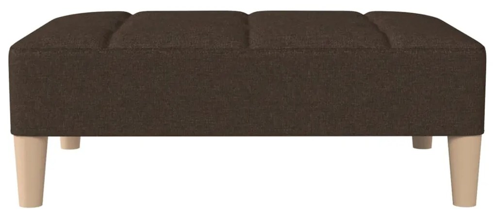 vidaXL Υποπόδιο Σκούρο Καφέ 78 x 56 x 32 εκ. Υφασμάτινο