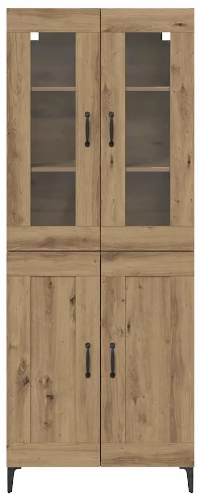 vidaXL Highboard Artisan Oak 69,5 x 34 x 180 εκ. Επεξεργασμένο ξύλο
