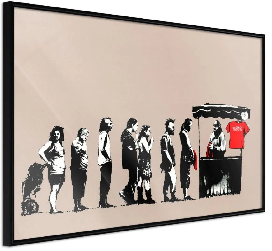 Αφίσα - Banksy: Festival - 30x20 - Μαύρο - Χωρίς πασπαρτού