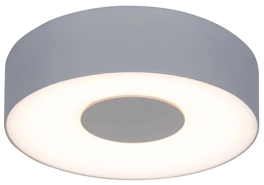 Φωτιστικό Τοίχου - Οροφής Ublo Round Small 6348102112 IP54 Led 3000K 45x19,3x19,3cm Matt Silver Lutec