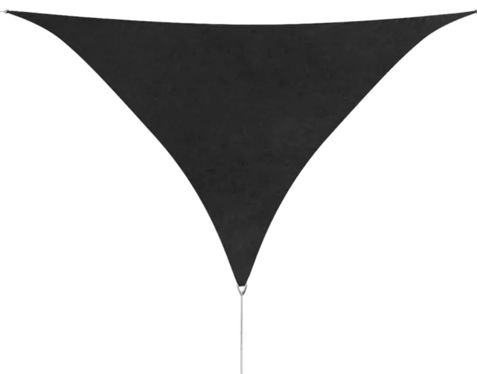 vidaXL Πανί Σκίασης Τρίγωνο Ανθρακί 5 x 5 x 5 μ. από Ύφασμα Oxford
